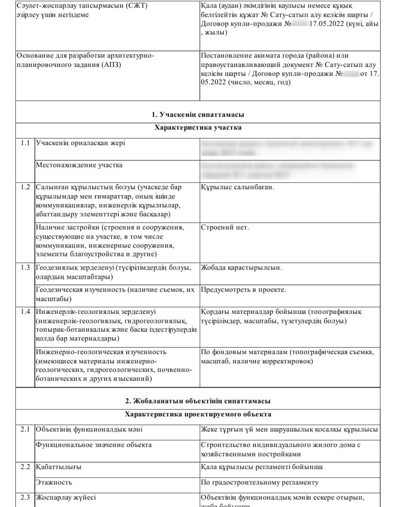 пример апз